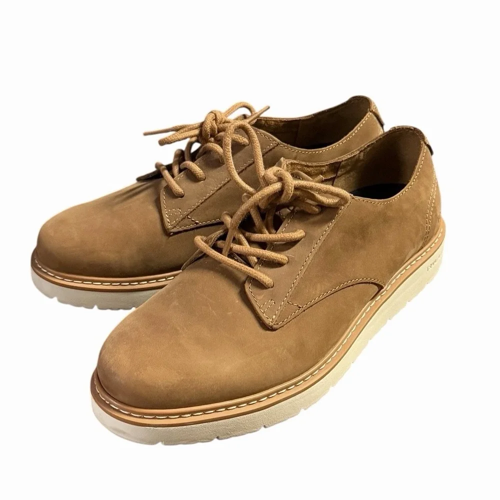 TOMS Navi Trvl‎ Lite Oxford Shoes Men's Size 7 Brown Lace Up Low Top